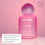 Evereden Fragrance Hair and Body Mist - Darling: Clean and Vegan Collectible Hair and Body Spray for Teen Girls - Amplify Your Self Expression with Iconic Scents in Aesthetic Bottles | Long-Lasting Strawberry, Rose & Vanilla Scent, Aesthetic Bottle, Clean