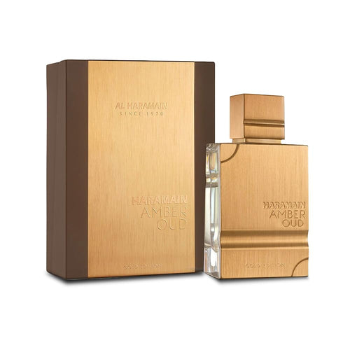 Al Haramain Amber Oud Gold Edition Eau De Parfum – 60ml Unisex Perfume with Atomizer – Arabian Perfumes for Women & Men, Sweet Aroma That Lasts, Arabic Cologne (Amber Oud)