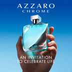 Azzaro Chrome Eau de Toilette - Fresh Aquatic Mens Cologne - Citrus, Woody, Musky Fragrance -Fresh Notes of Bergamot - Everyday Wear - Classic Summer Beach Scent - Luxury Perfumes for Men