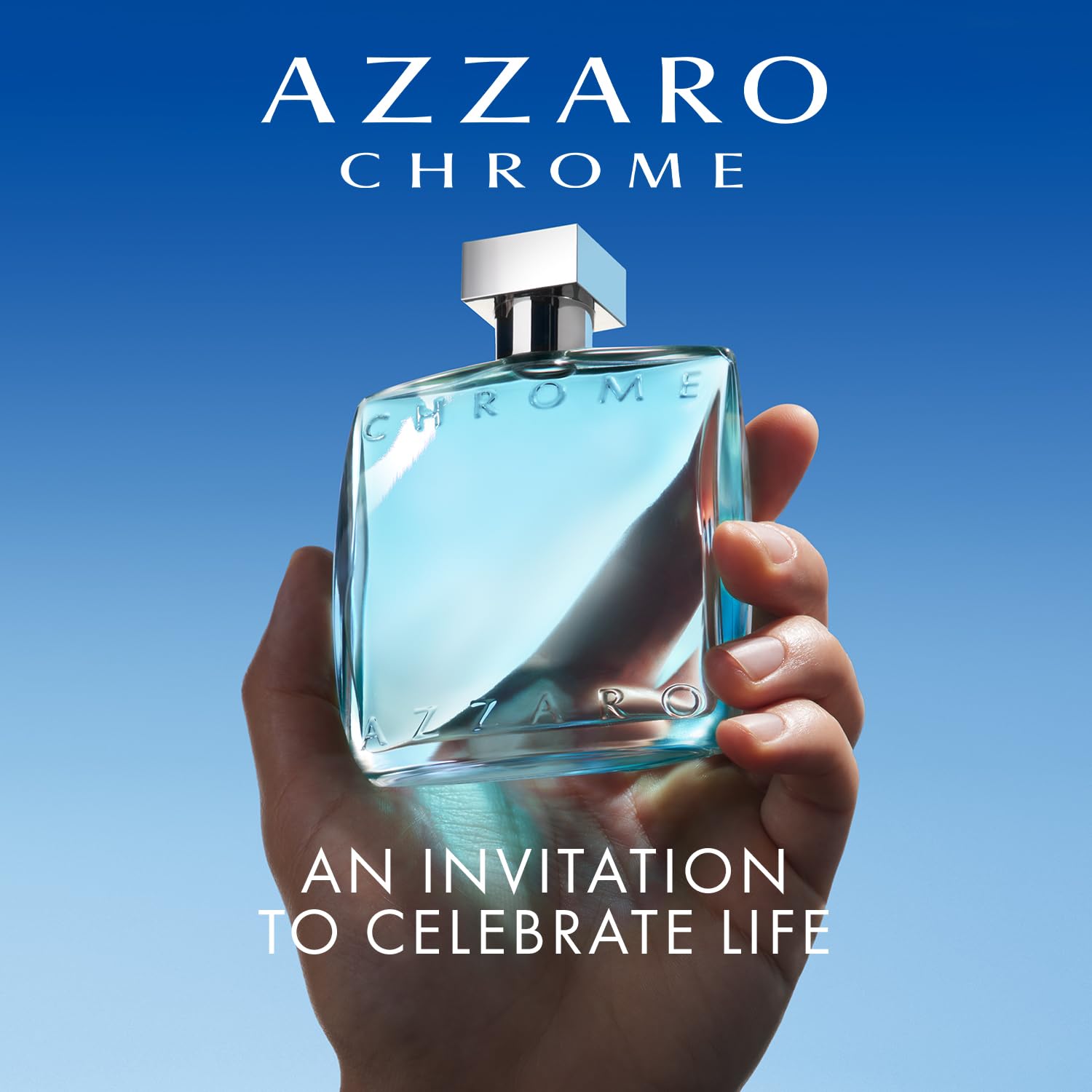 Azzaro Chrome Eau de Toilette - Fresh Aquatic Mens Cologne - Citrus, Woody, Musky Fragrance -Fresh Notes of Bergamot - Everyday Wear - Classic Summer Beach Scent - Luxury Perfumes for Men