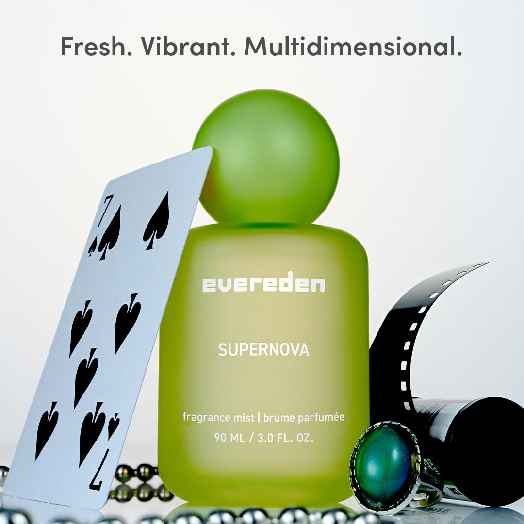 Evereden Fragrance Hair and Body Mist - Darling: Clean and Vegan Collectible Hair and Body Spray for Teen Girls - Amplify Your Self Expression with Iconic Scents in Aesthetic Bottles | Long-Lasting Strawberry, Rose & Vanilla Scent, Aesthetic Bottle, Clean