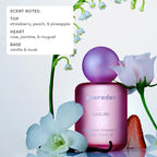Evereden Fragrance Hair and Body Mist - Darling: Clean and Vegan Collectible Hair and Body Spray for Teen Girls - Amplify Your Self Expression with Iconic Scents in Aesthetic Bottles | Long-Lasting Strawberry, Rose & Vanilla Scent, Aesthetic Bottle, Clean