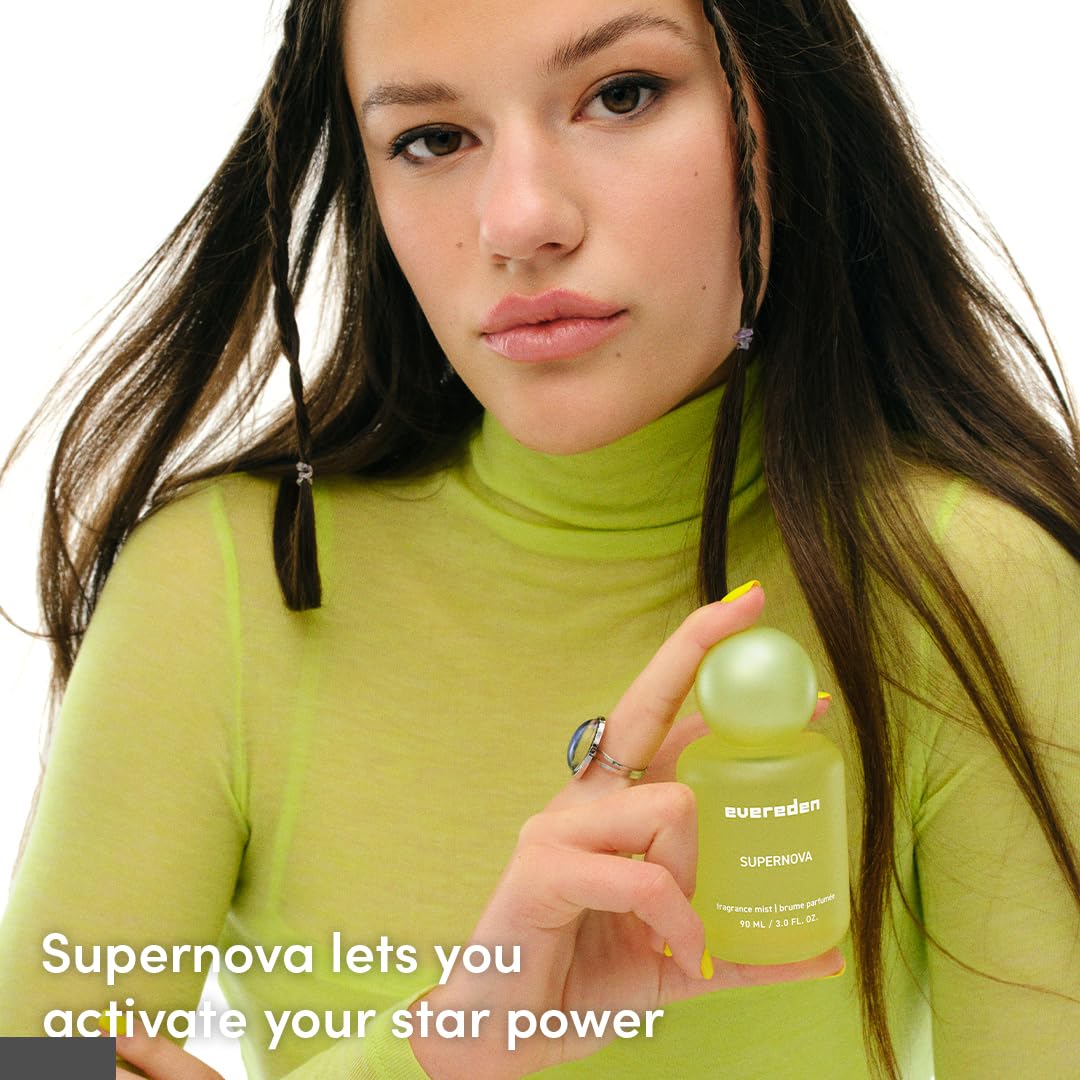 Evereden Fragrance Hair and Body Mist - Darling: Clean and Vegan Collectible Hair and Body Spray for Teen Girls - Amplify Your Self Expression with Iconic Scents in Aesthetic Bottles | Long-Lasting Strawberry, Rose & Vanilla Scent, Aesthetic Bottle, Clean