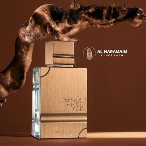 Al Haramain Amber Oud Gold Edition Eau De Parfum – 60ml Unisex Perfume with Atomizer – Arabian Perfumes for Women & Men, Sweet Aroma That Lasts, Arabic Cologne (Amber Oud)