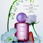 Evereden Fragrance Hair and Body Mist - Darling: Clean and Vegan Collectible Hair and Body Spray for Teen Girls - Amplify Your Self Expression with Iconic Scents in Aesthetic Bottles | Long-Lasting Strawberry, Rose & Vanilla Scent, Aesthetic Bottle, Clean