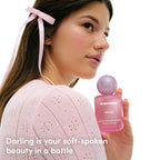 Evereden Fragrance Hair and Body Mist - Darling: Clean and Vegan Collectible Hair and Body Spray for Teen Girls - Amplify Your Self Expression with Iconic Scents in Aesthetic Bottles | Long-Lasting Strawberry, Rose & Vanilla Scent, Aesthetic Bottle, Clean