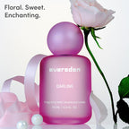 Evereden Fragrance Hair and Body Mist - Darling: Clean and Vegan Collectible Hair and Body Spray for Teen Girls - Amplify Your Self Expression with Iconic Scents in Aesthetic Bottles | Long-Lasting Strawberry, Rose & Vanilla Scent, Aesthetic Bottle, Clean
