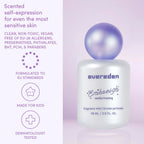 Evereden Fragrance Hair and Body Mist - Darling: Clean and Vegan Collectible Hair and Body Spray for Teen Girls - Amplify Your Self Expression with Iconic Scents in Aesthetic Bottles | Long-Lasting Strawberry, Rose & Vanilla Scent, Aesthetic Bottle, Clean