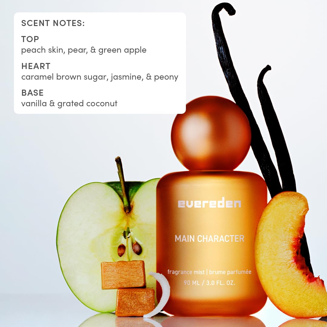 Evereden Fragrance Hair and Body Mist - Darling: Clean and Vegan Collectible Hair and Body Spray for Teen Girls - Amplify Your Self Expression with Iconic Scents in Aesthetic Bottles | Long-Lasting Strawberry, Rose & Vanilla Scent, Aesthetic Bottle, Clean
