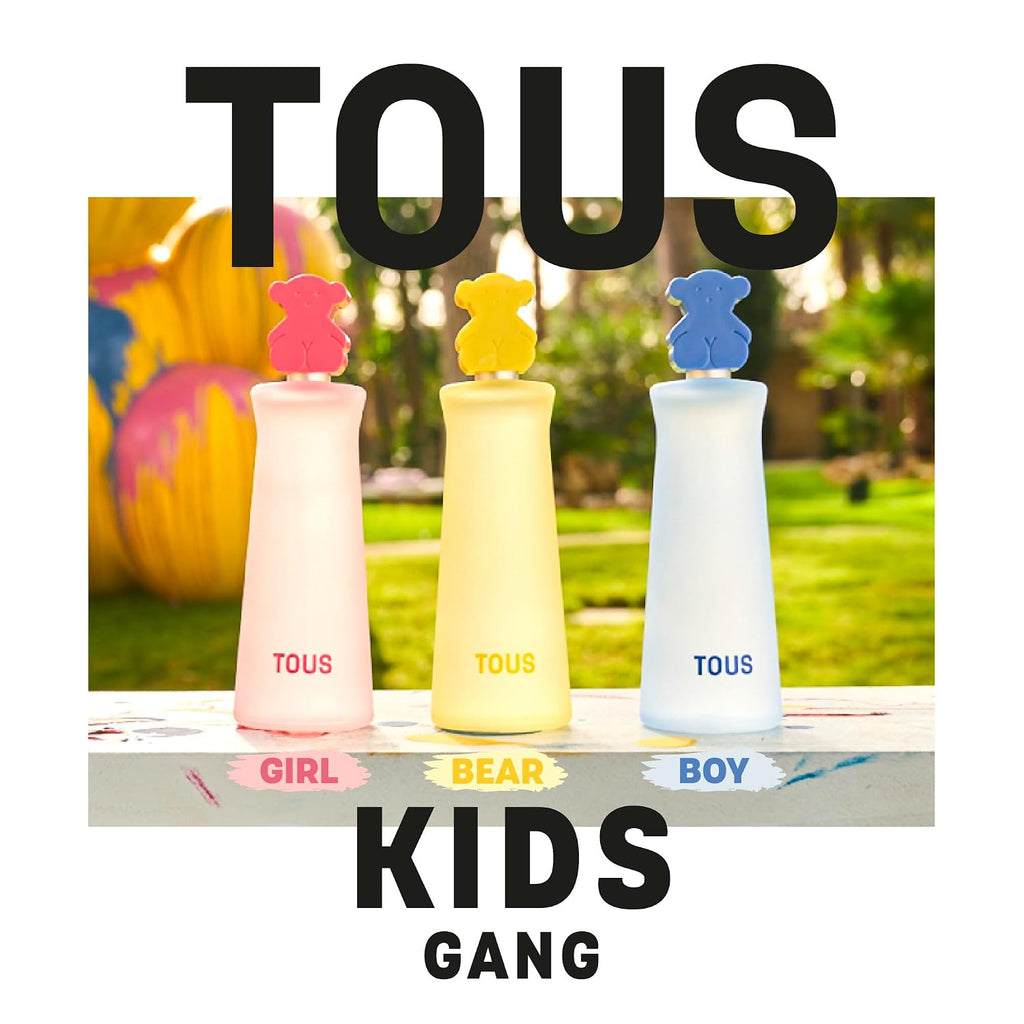 TOUS Eau de Toilette for Boys and Girls, Gentle on Children's Sensitive Skin and Ideal for Everyday Use, 3.4 Fl Oz