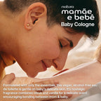 natura - Mamãe e Bebê Mom & Baby Cologne | Gentle Fresh Scent for Babies | Alcohol-Free, Hypoallergenic, Pediatrician Tested, Vegan & Safe Daily Use – 3.4 fl oz (100 ml)
