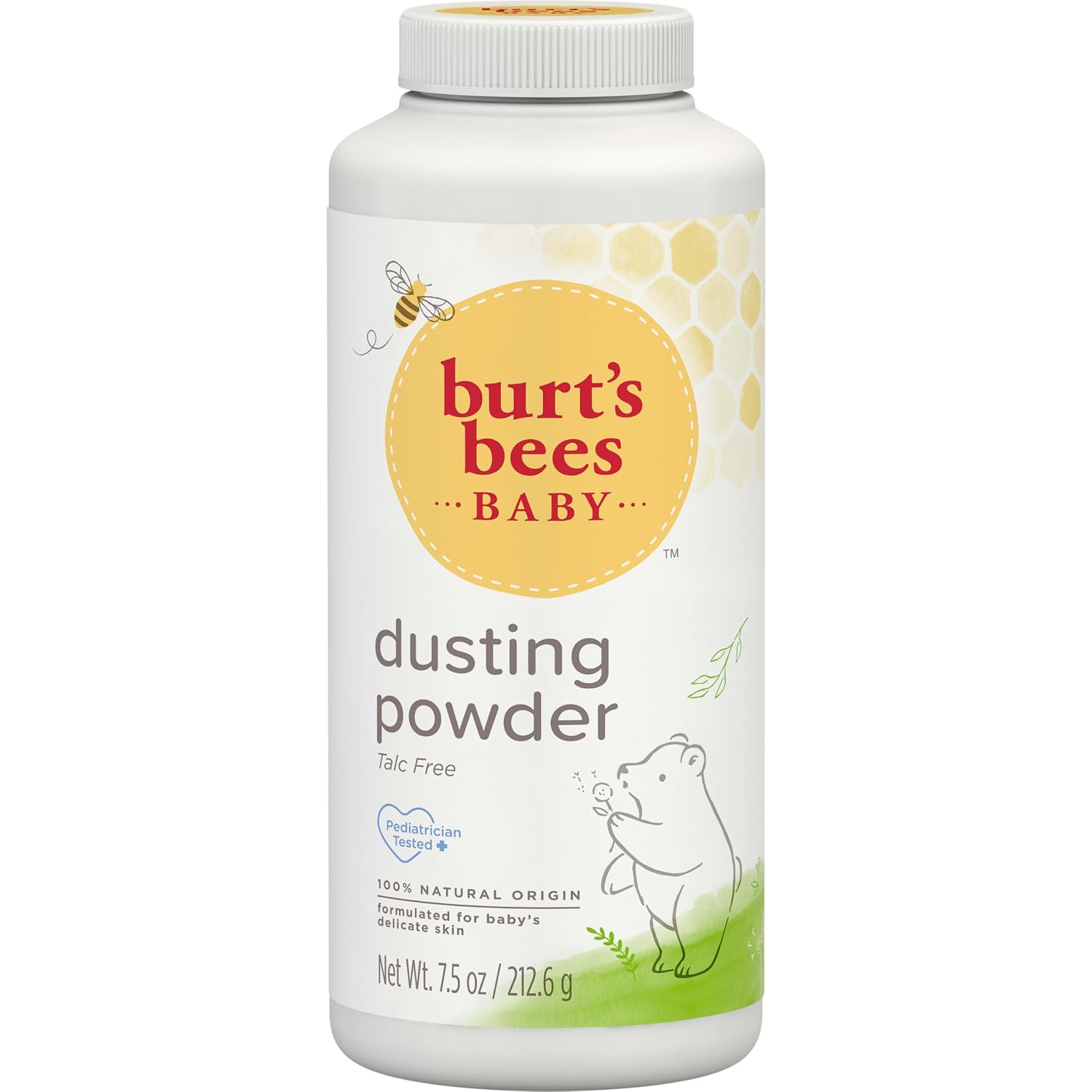 Burt's Bees Baby Dusting Powder,100% Natural Origin Baby Powder Talc-Free,7.5 oz. Bottle,(Pack of 2)