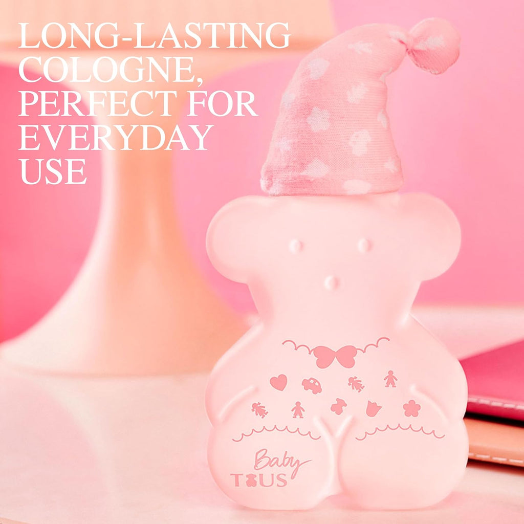 TOUS Baby Cologne for Boys and Girls. Fresh, Powdery Perfume, Gentle Scent for Babies & Toddlers. Ideal Baby Gift, 3.4 Fl Oz