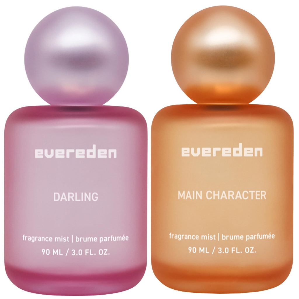 Evereden Fragrance Hair and Body Mist - Darling: Clean and Vegan Collectible Hair and Body Spray for Teen Girls - Amplify Your Self Expression with Iconic Scents in Aesthetic Bottles | Long-Lasting Strawberry, Rose & Vanilla Scent, Aesthetic Bottle, Clean