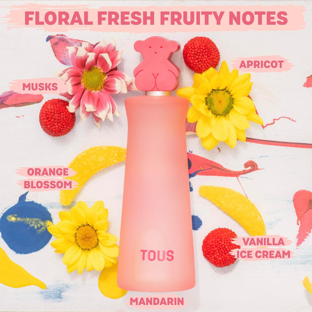 TOUS Eau de Toilette for Boys and Girls, Gentle on Children's Sensitive Skin and Ideal for Everyday Use, 3.4 Fl Oz