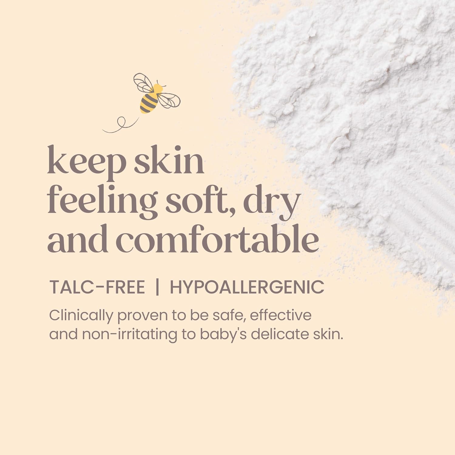 Burt's Bees Baby Dusting Powder,100% Natural Origin Baby Powder Talc-Free,7.5 oz. Bottle,(Pack of 2)