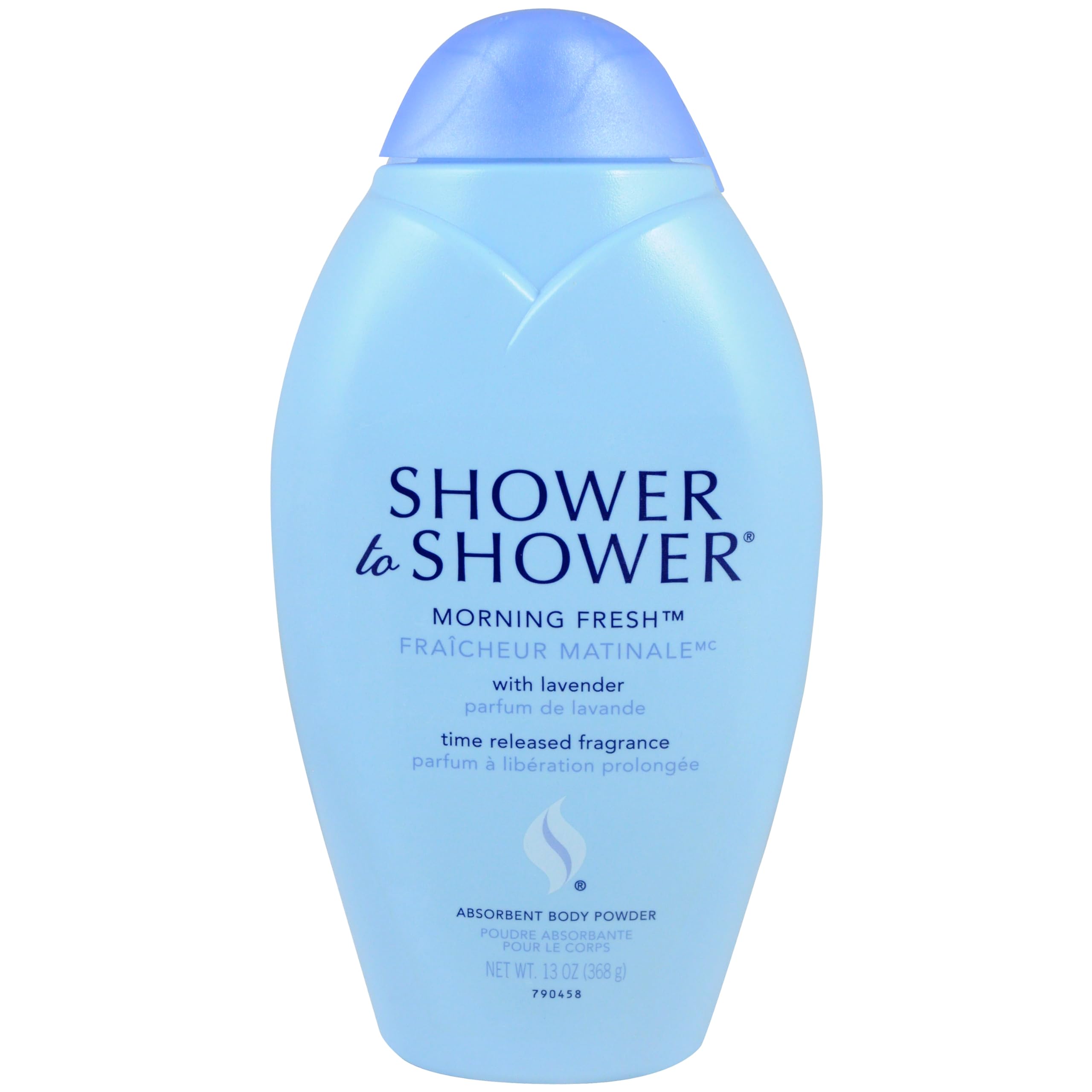 Shower to Shower Morning Fresh Body Powder with Lavender for Men & Women, Talc Free, Sweat Absorbing, Prevents Chafing & Odor, Deodorizing All Over Body Powder for Long Lasting Freshness, 13 OZ