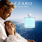 Azzaro Chrome Eau de Toilette - Fresh Aquatic Mens Cologne - Citrus, Woody, Musky Fragrance -Fresh Notes of Bergamot - Everyday Wear - Classic Summer Beach Scent - Luxury Perfumes for Men