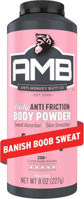 Anti Monkey Butt Body Powder for Women - Talc-Free Anti Chafing Powder for Sweat, Friction, & Itch Relief - Calamine Body Powder for Thigh Chafing, Skin Irritation, & Odor Control - 8 oz