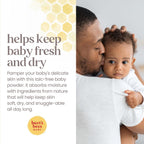 Burt's Bees Baby Dusting Powder,100% Natural Origin Baby Powder Talc-Free,7.5 oz. Bottle,(Pack of 2)