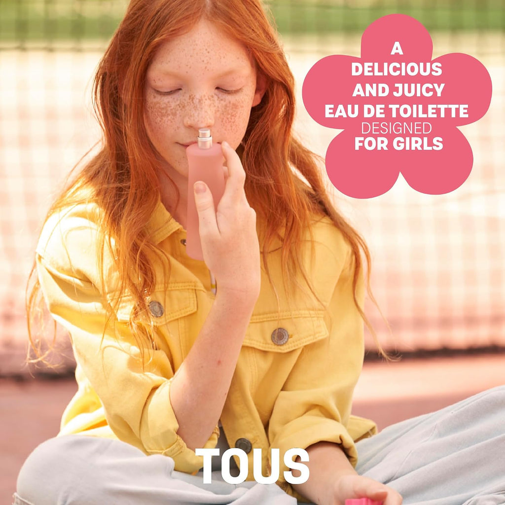 TOUS Eau de Toilette for Boys and Girls, Gentle on Children's Sensitive Skin and Ideal for Everyday Use, 3.4 Fl Oz