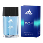 Adidas Moves Him Body Fragrance 2.5 fl oz (Pack of 1) , Notes of Green Apple, Cedarwood, Musk, Men's Fragrance, Long Lasting, Sporty Fragrance, Travel Size