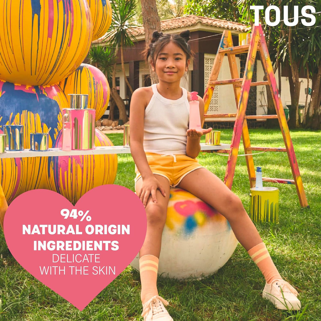 TOUS Eau de Toilette for Boys and Girls, Gentle on Children's Sensitive Skin and Ideal for Everyday Use, 3.4 Fl Oz