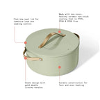 Saucepan 8 Quart Stock Pot Cookware Sesame Drew Dutch Oven Cooking