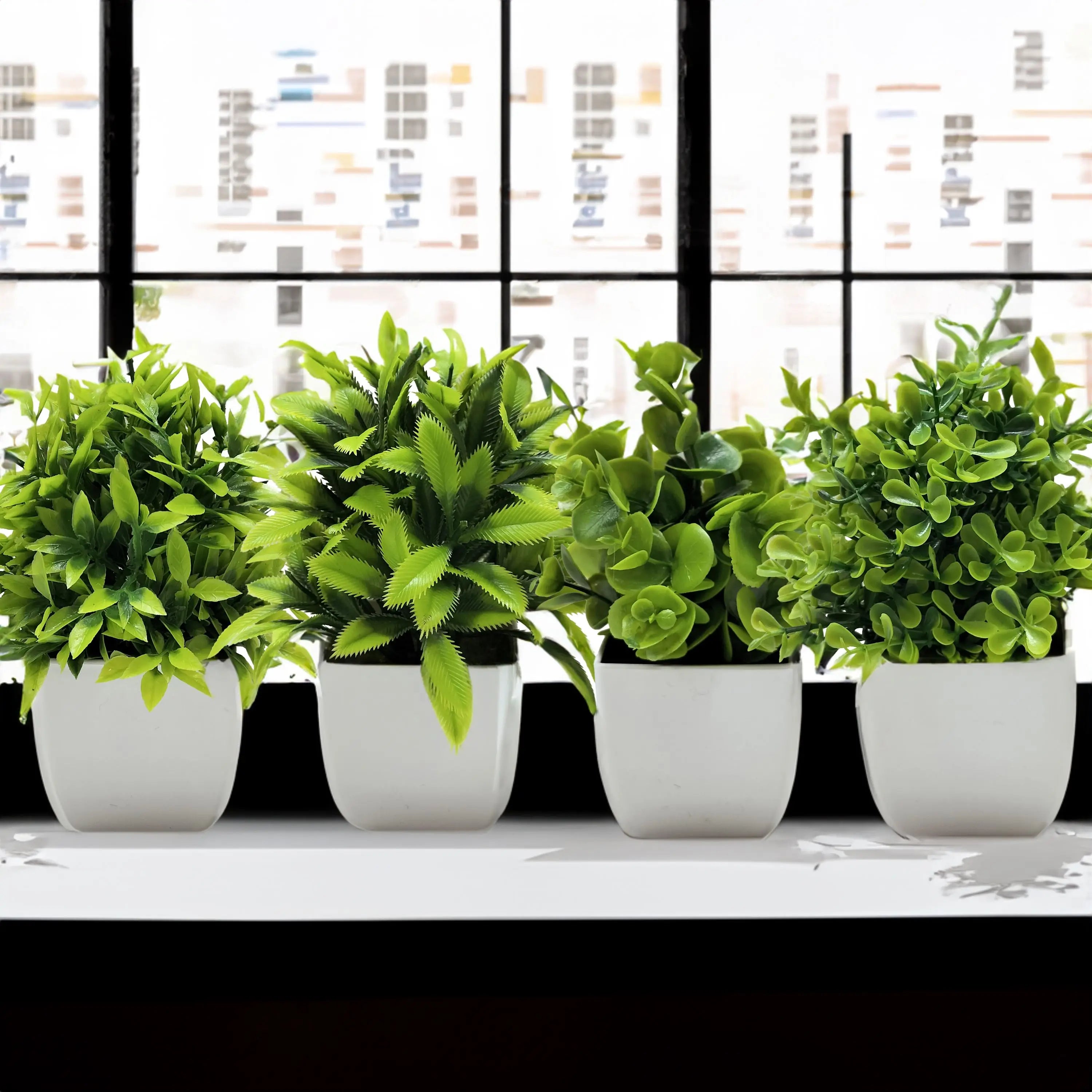 Tree Window Sill Office Table Desktop Decoration Plastic Garden Fake Plant